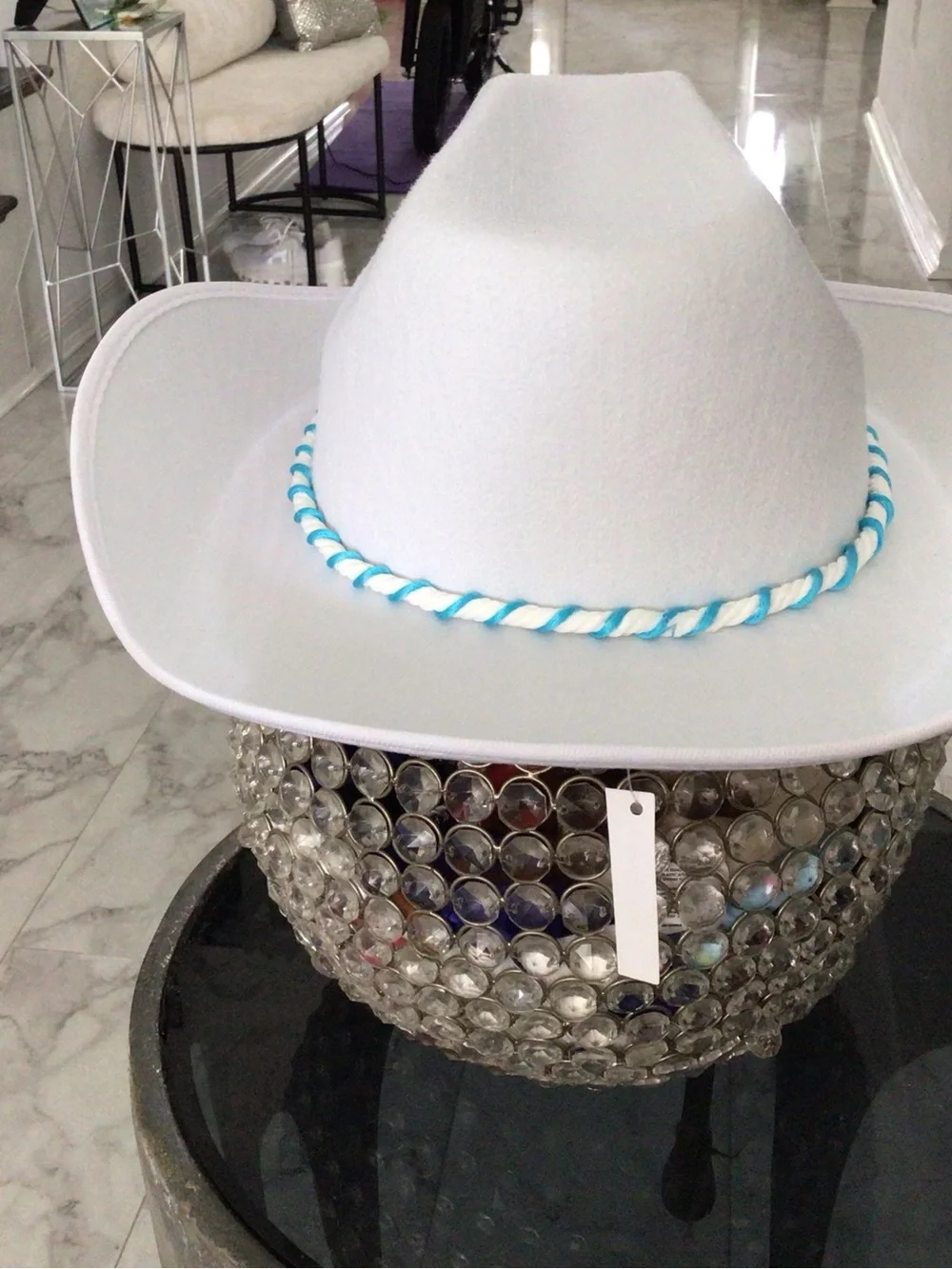 White Cowboy Los Angeles chargers hat